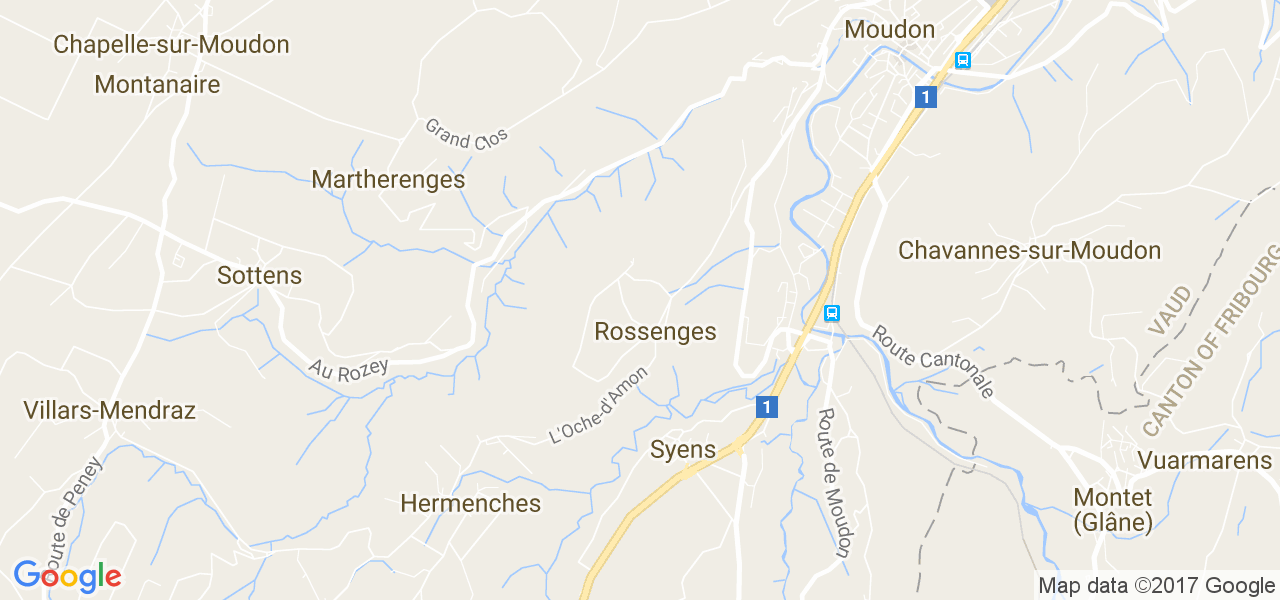 map de la ville de Rossenges