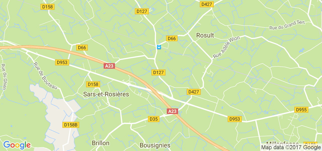 map de la ville de Rosult