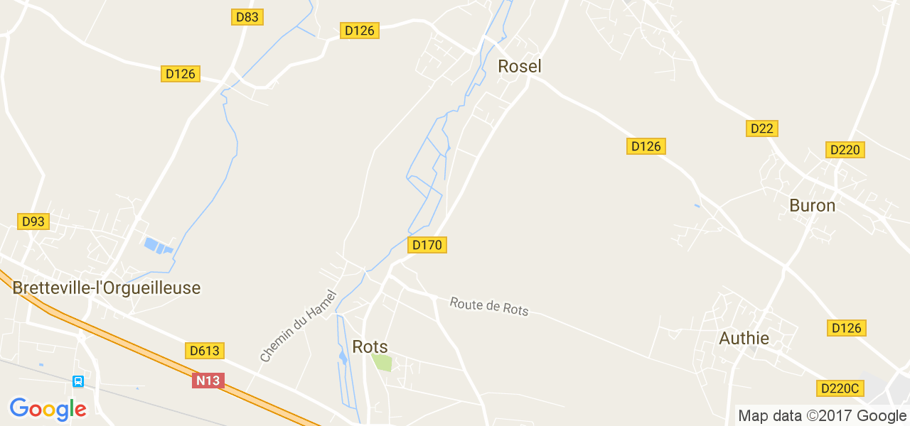 map de la ville de Rots