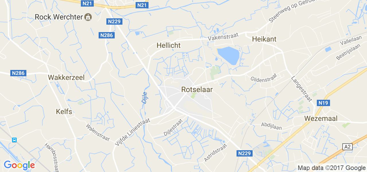 map de la ville de Rotselaar