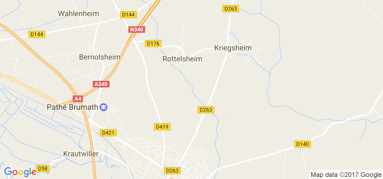 map de la ville de Rottelsheim