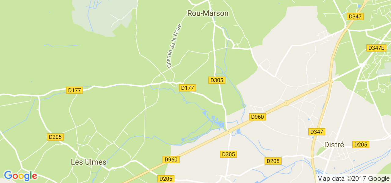 map de la ville de Rou-Marson