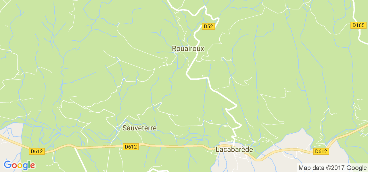 map de la ville de Rouairoux