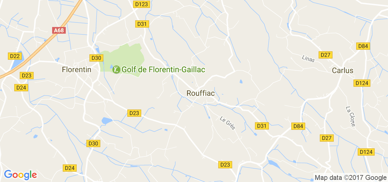 map de la ville de Rouffiac