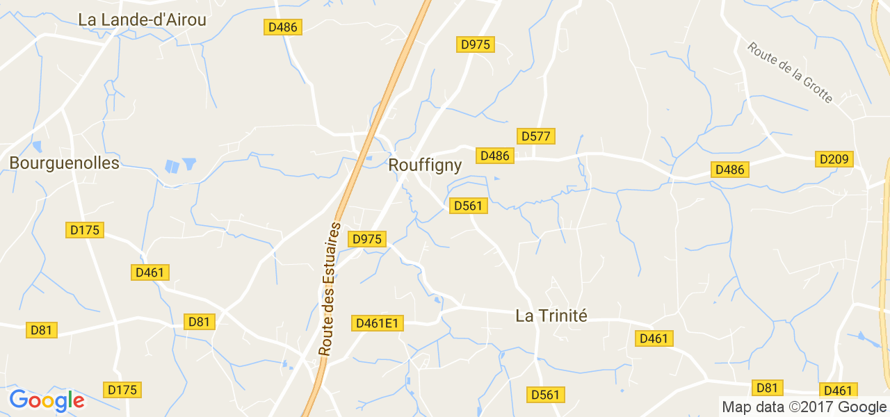 map de la ville de Rouffigny