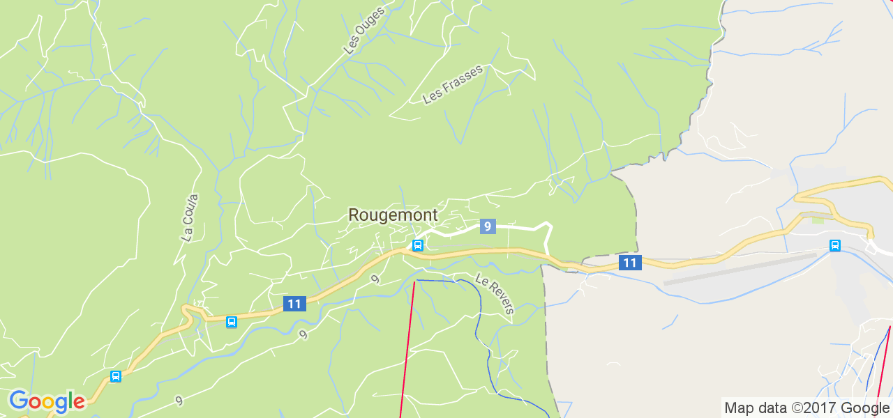 map de la ville de Rougemont