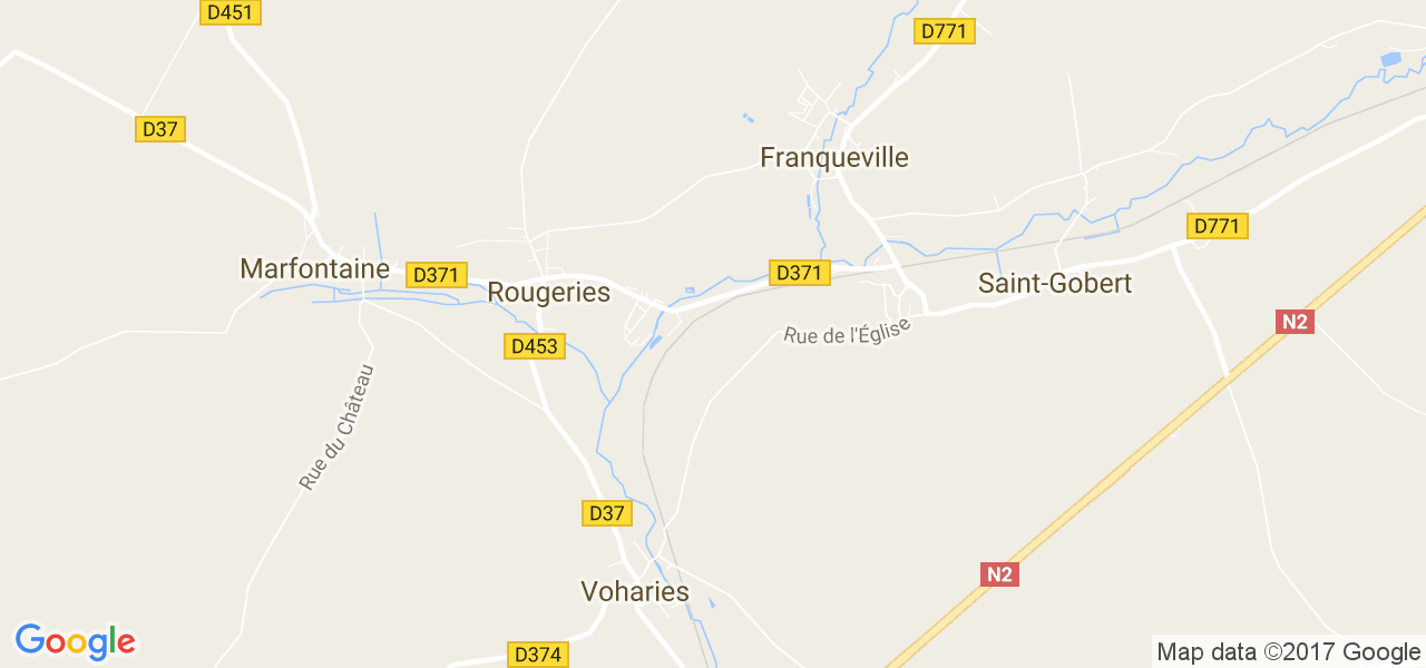 map de la ville de Rougeries