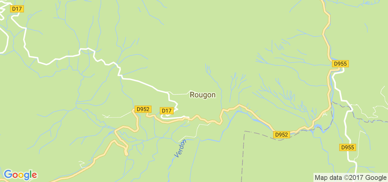 map de la ville de Rougon