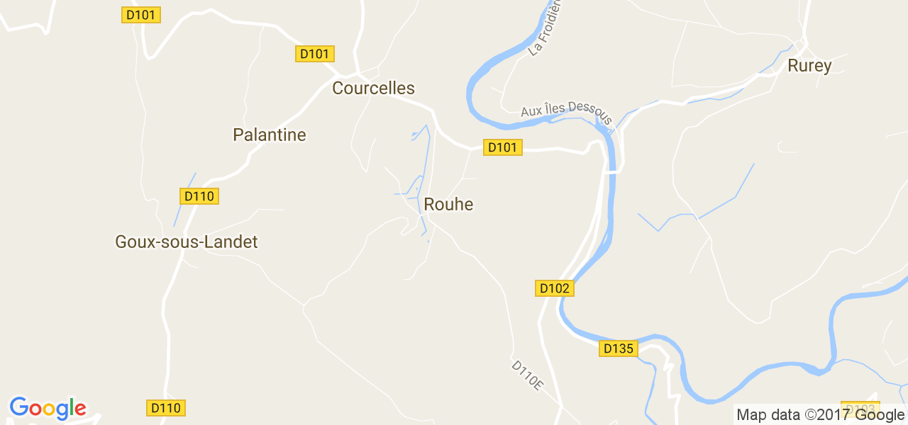 map de la ville de Rouhe