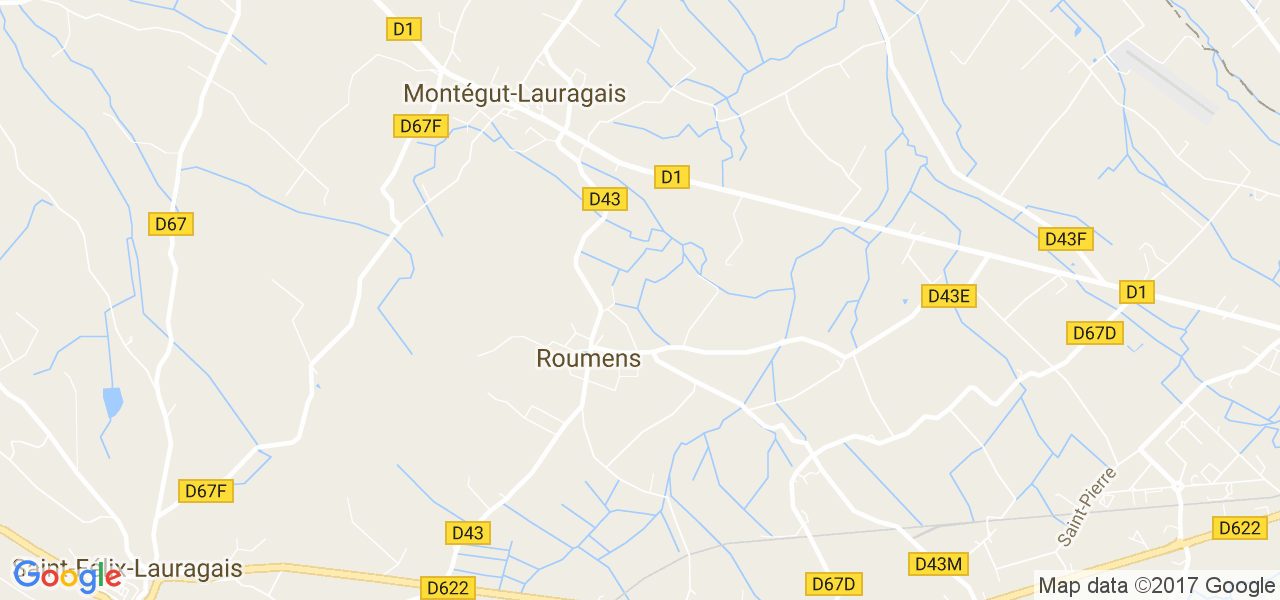 map de la ville de Roumens