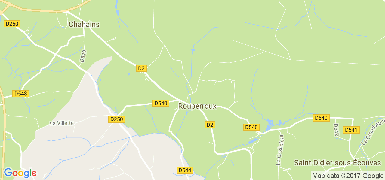 map de la ville de Rouperroux