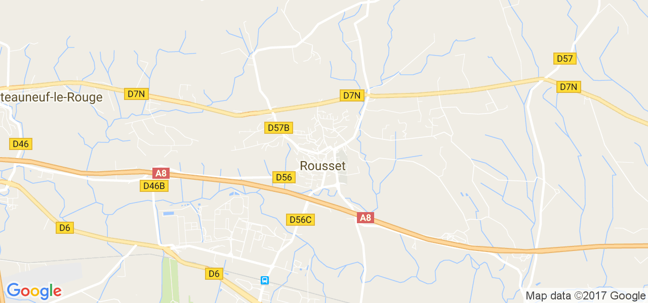 map de la ville de Rousset