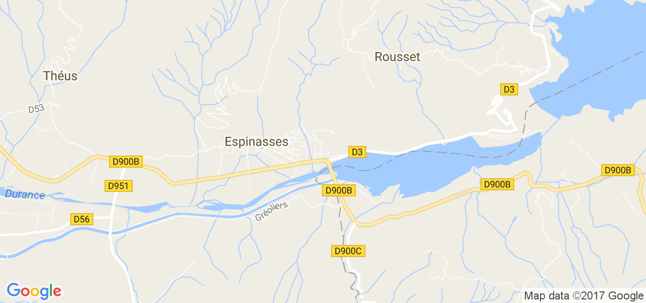 map de la ville de Rousset