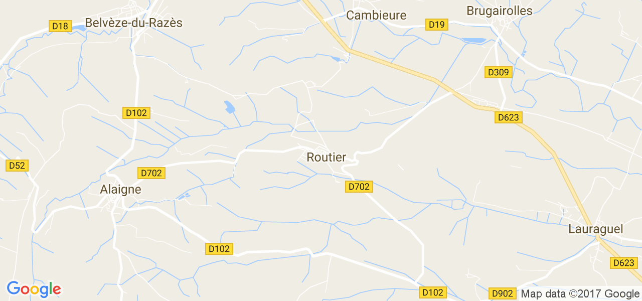 map de la ville de Routier