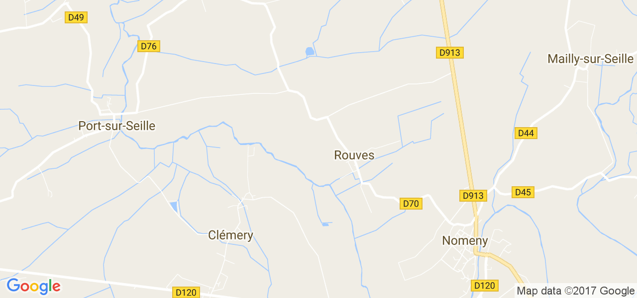 map de la ville de Rouves