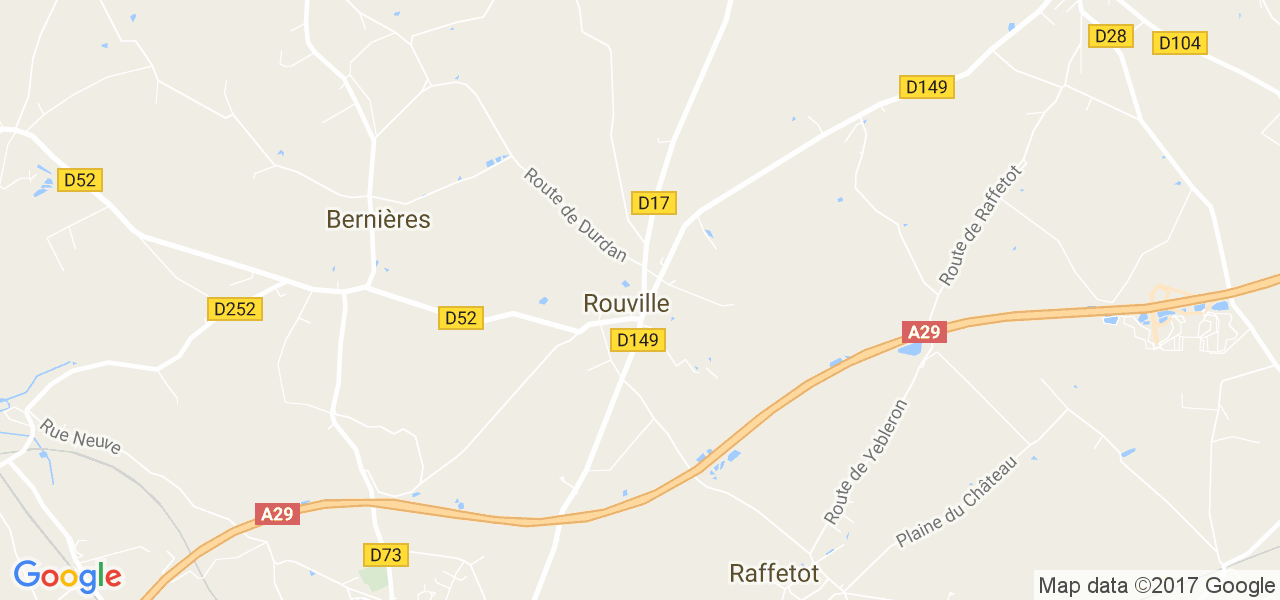 map de la ville de Rouville