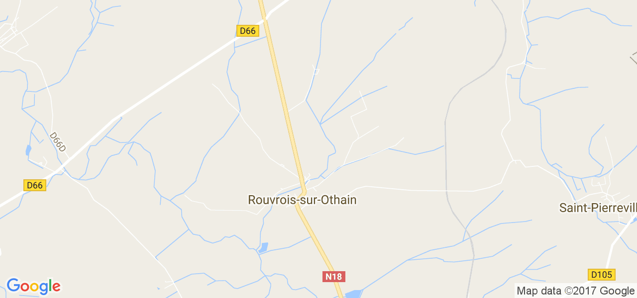 map de la ville de Rouvrois-sur-Othain