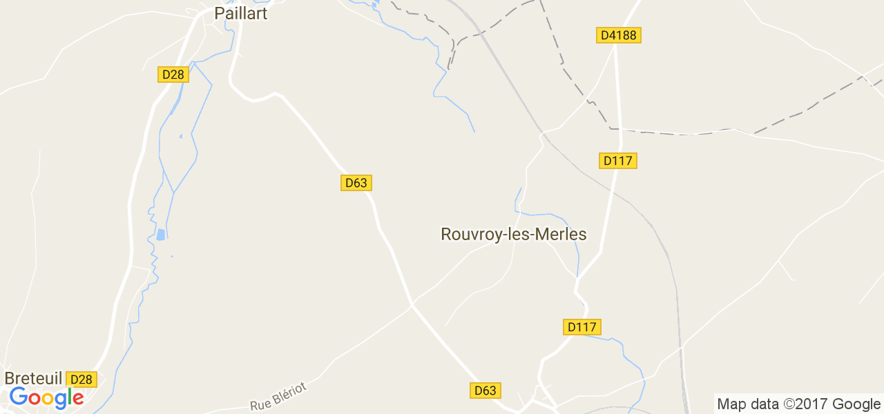 map de la ville de Rouvroy-les-Merles