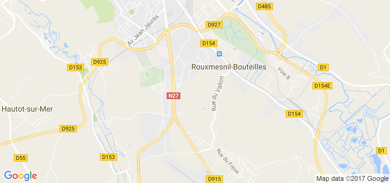 map de la ville de Rouxmesnil-Bouteilles