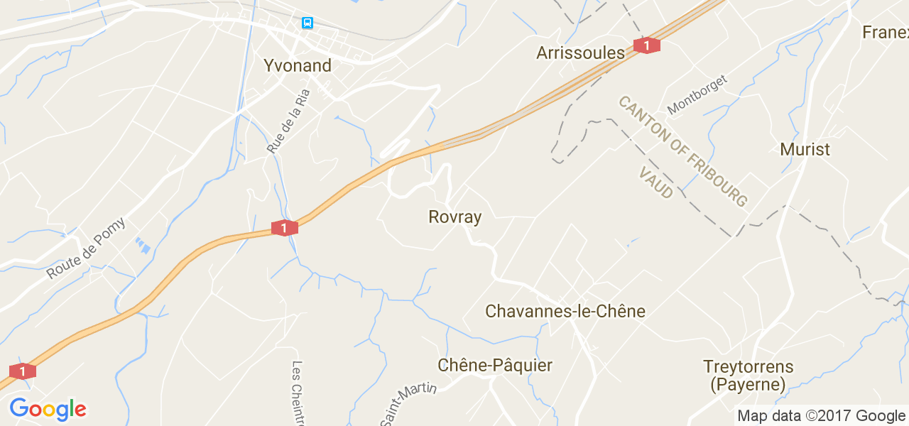 map de la ville de Rovray