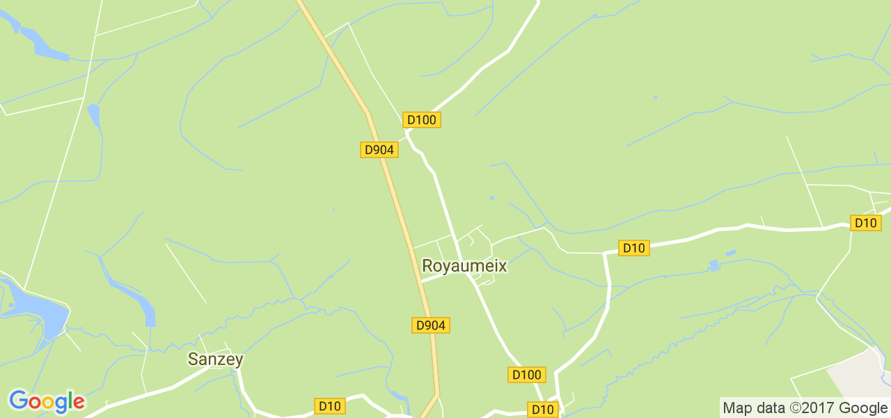 map de la ville de Royaumeix