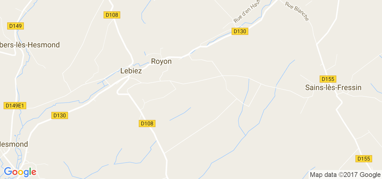 map de la ville de Royon