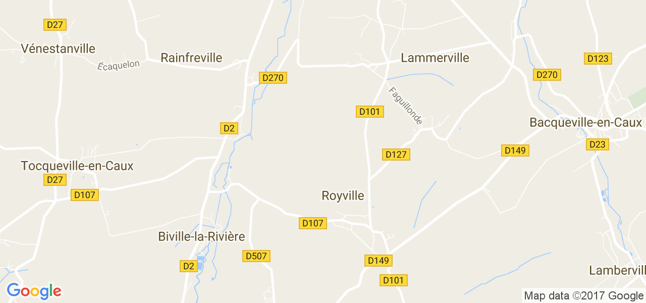 map de la ville de Royville