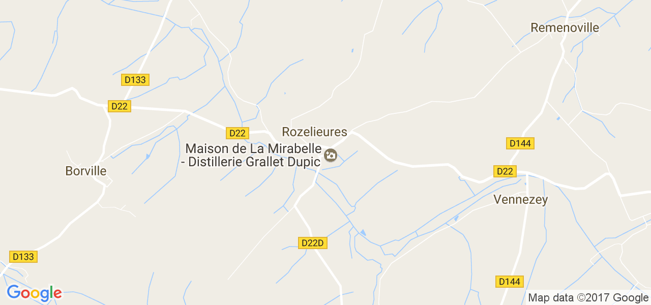 map de la ville de Rozelieures