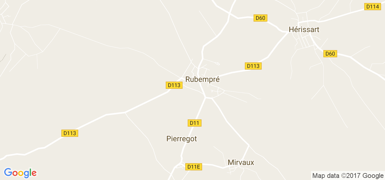 map de la ville de Rubempré