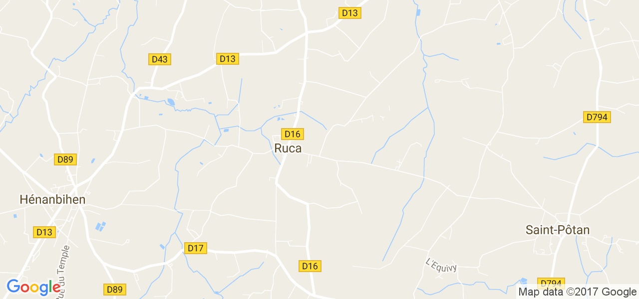 map de la ville de Ruca