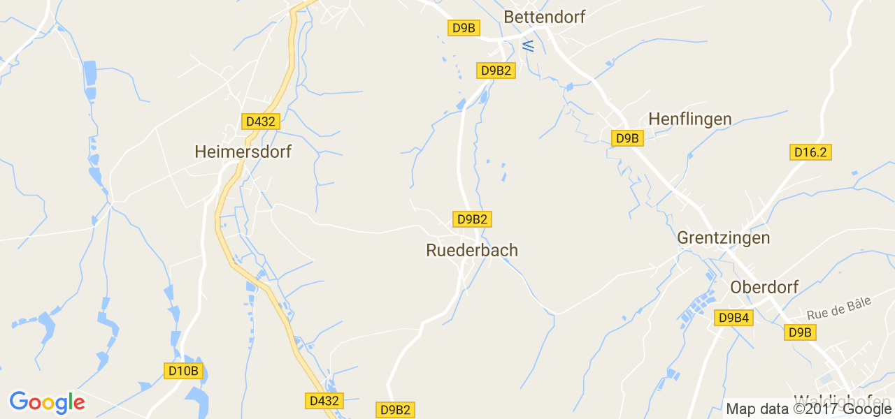 map de la ville de Ruederbach