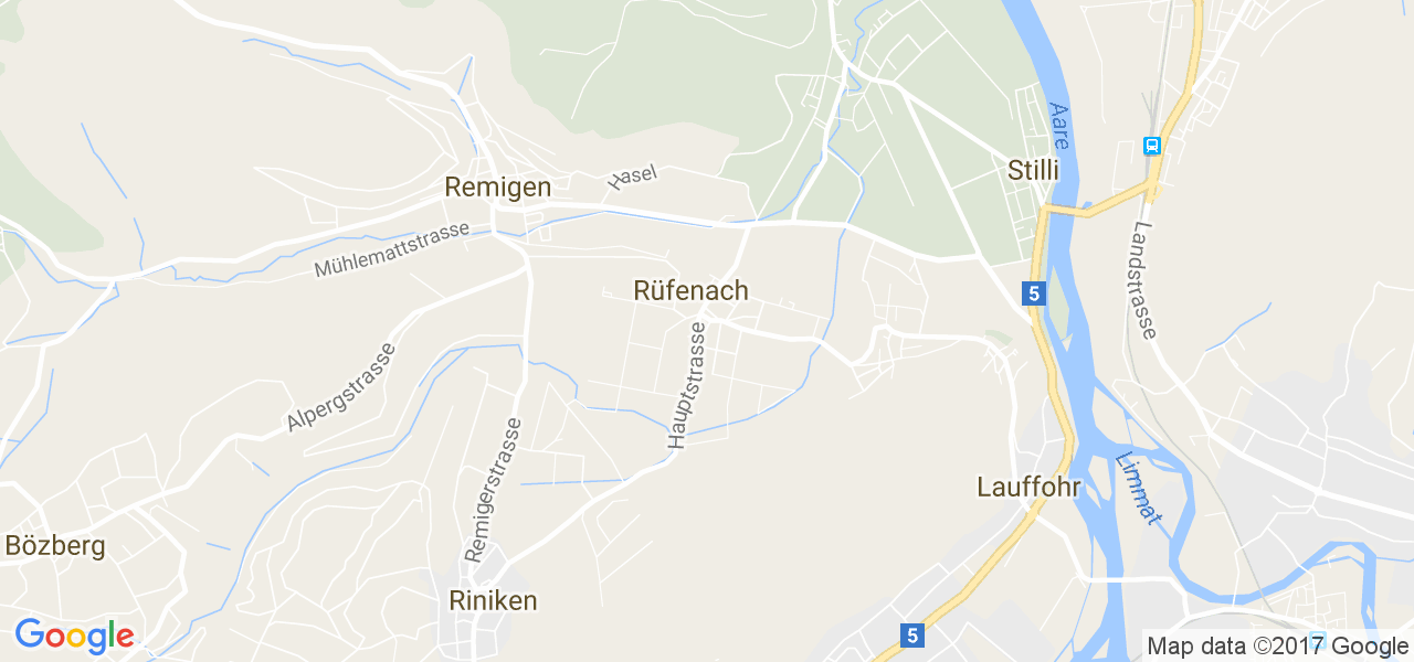 map de la ville de Rüfenach