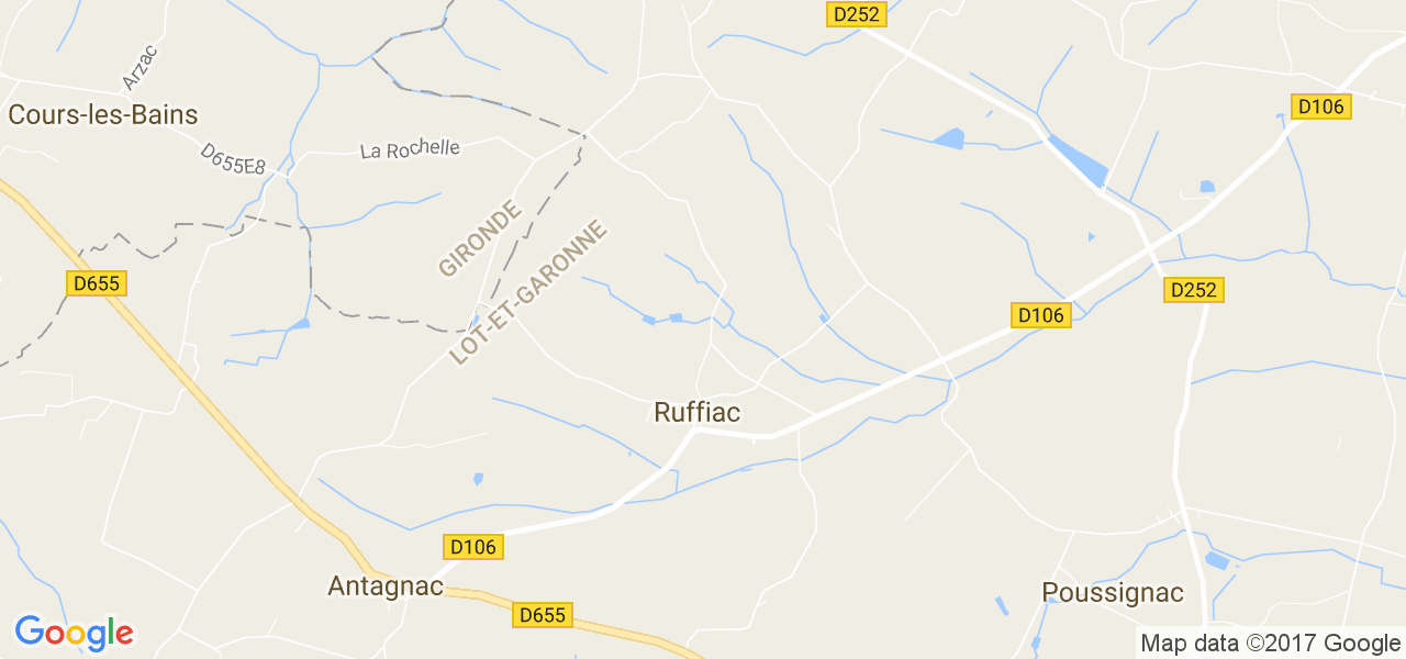 map de la ville de Ruffiac