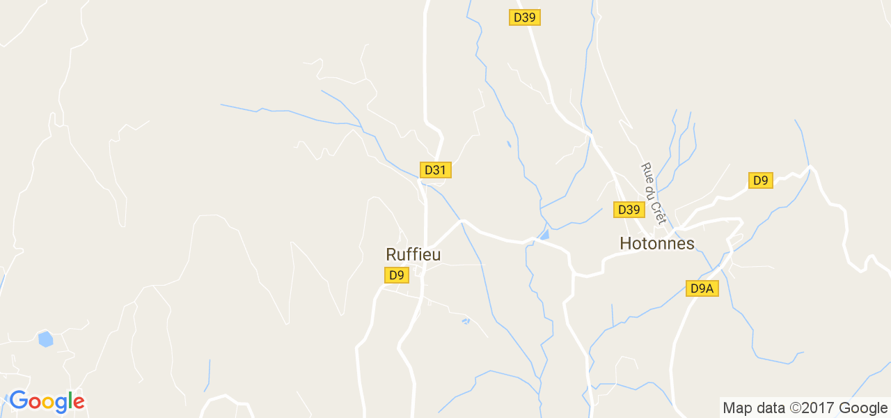 map de la ville de Ruffieu