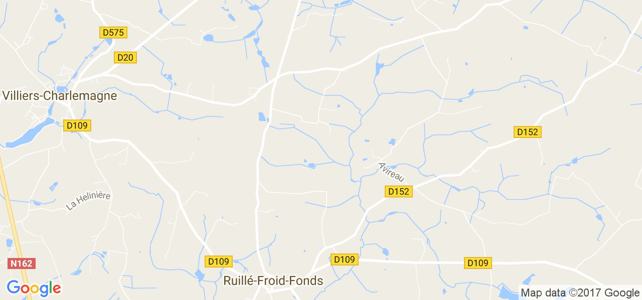 map de la ville de Ruillé-Froid-Fonds