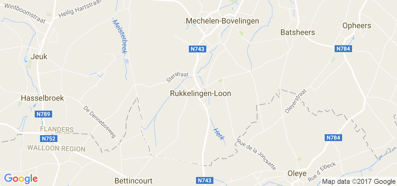 map de la ville de Rukkelingen-Loon