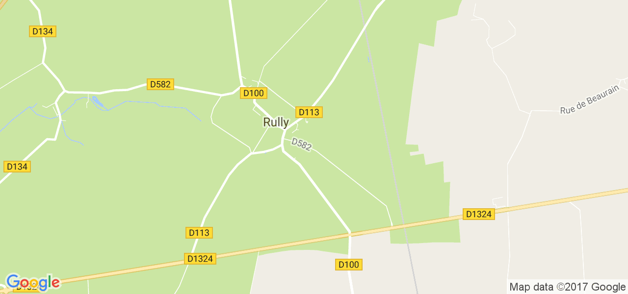 map de la ville de Rully