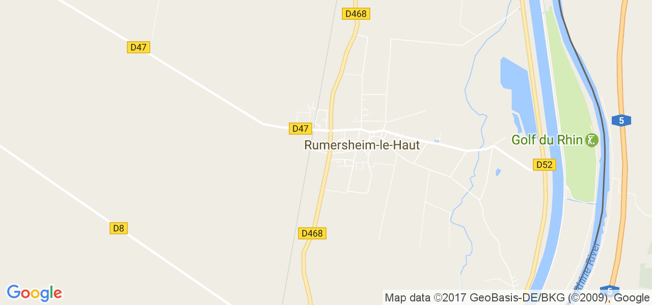 map de la ville de Rumersheim-le-Haut