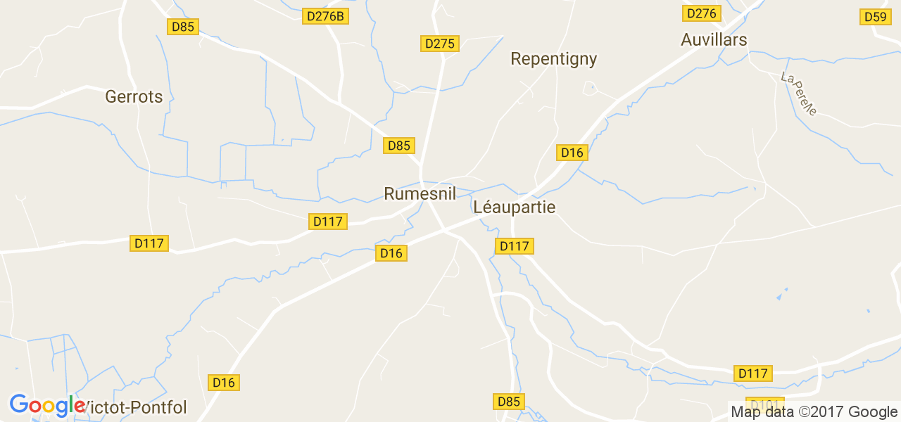 map de la ville de Rumesnil