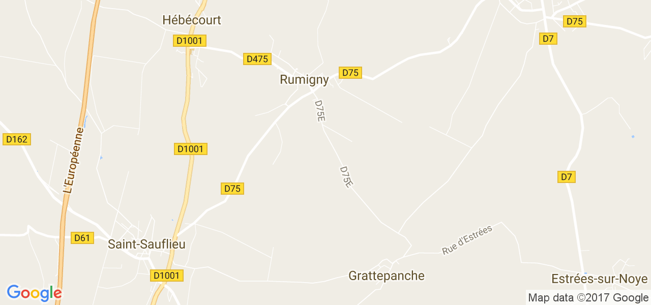 map de la ville de Rumigny