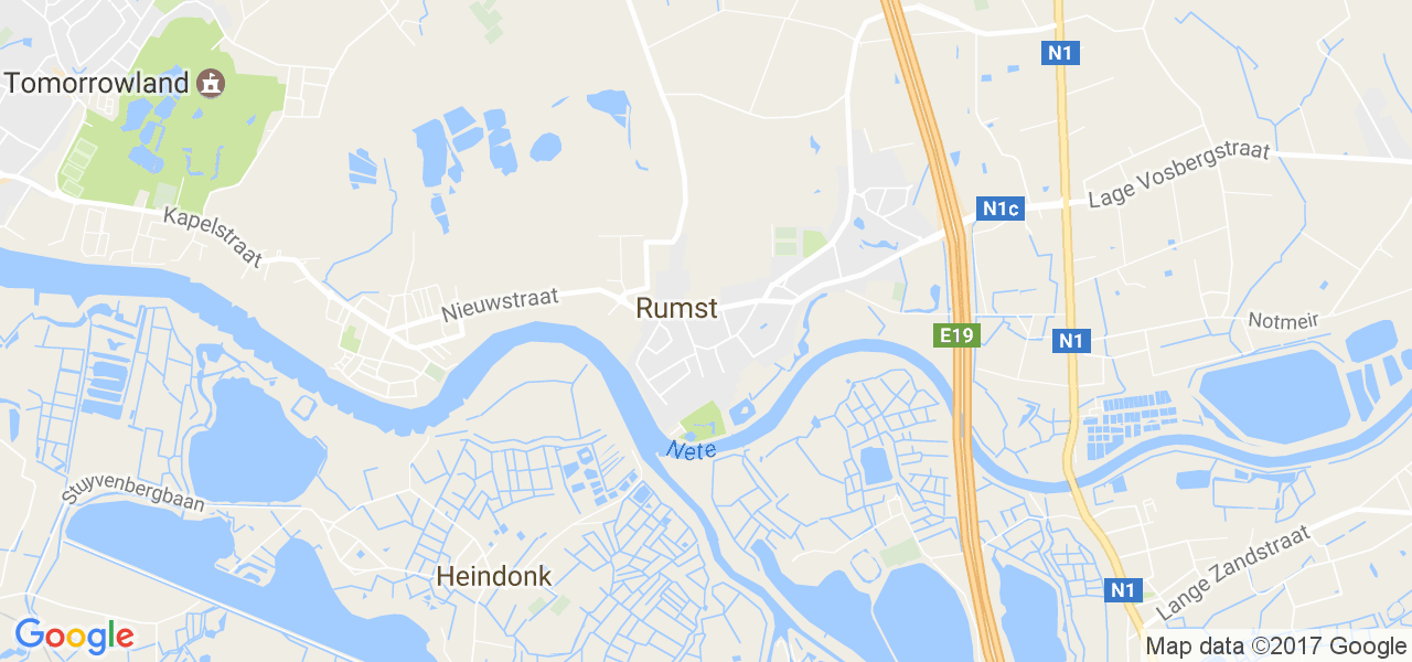 map de la ville de Rumst