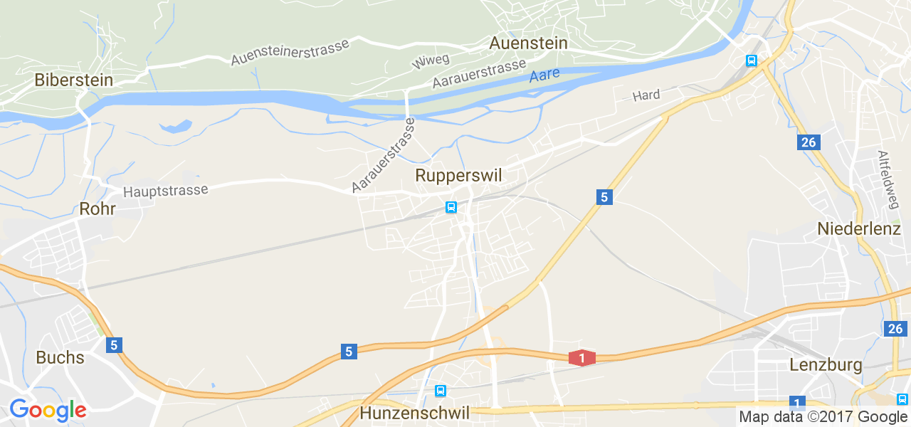 map de la ville de Rupperswil