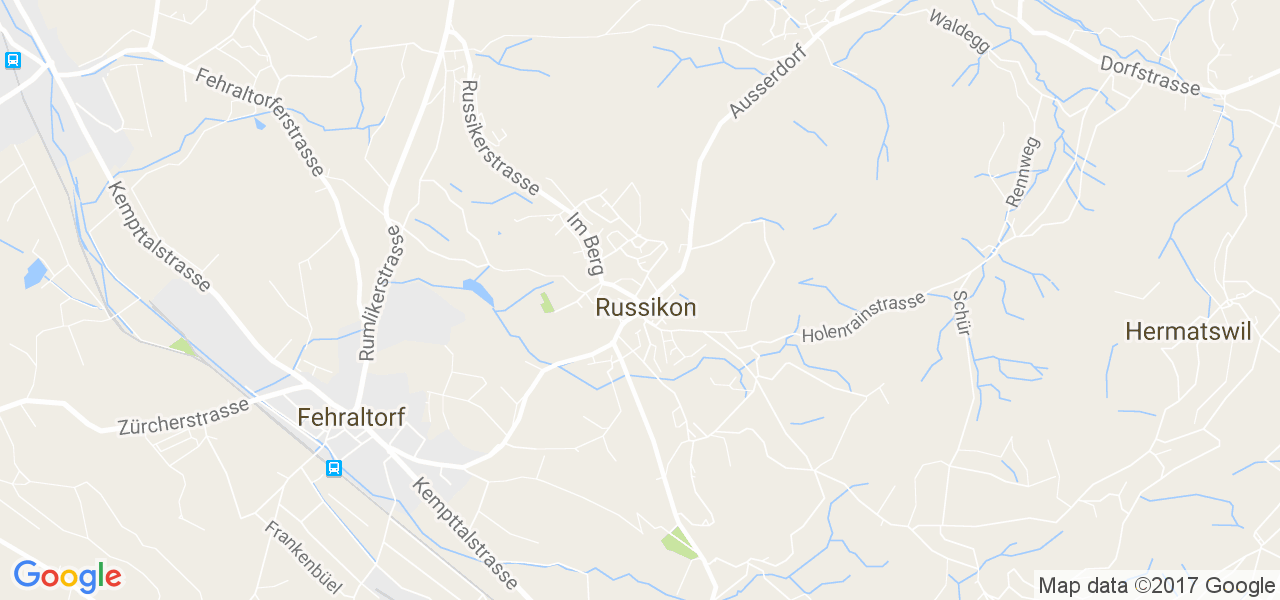 map de la ville de Russikon