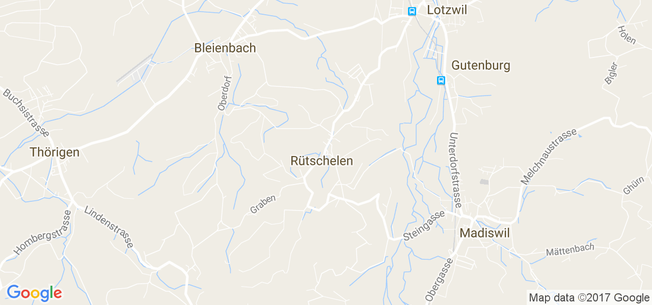 map de la ville de Rütschelen