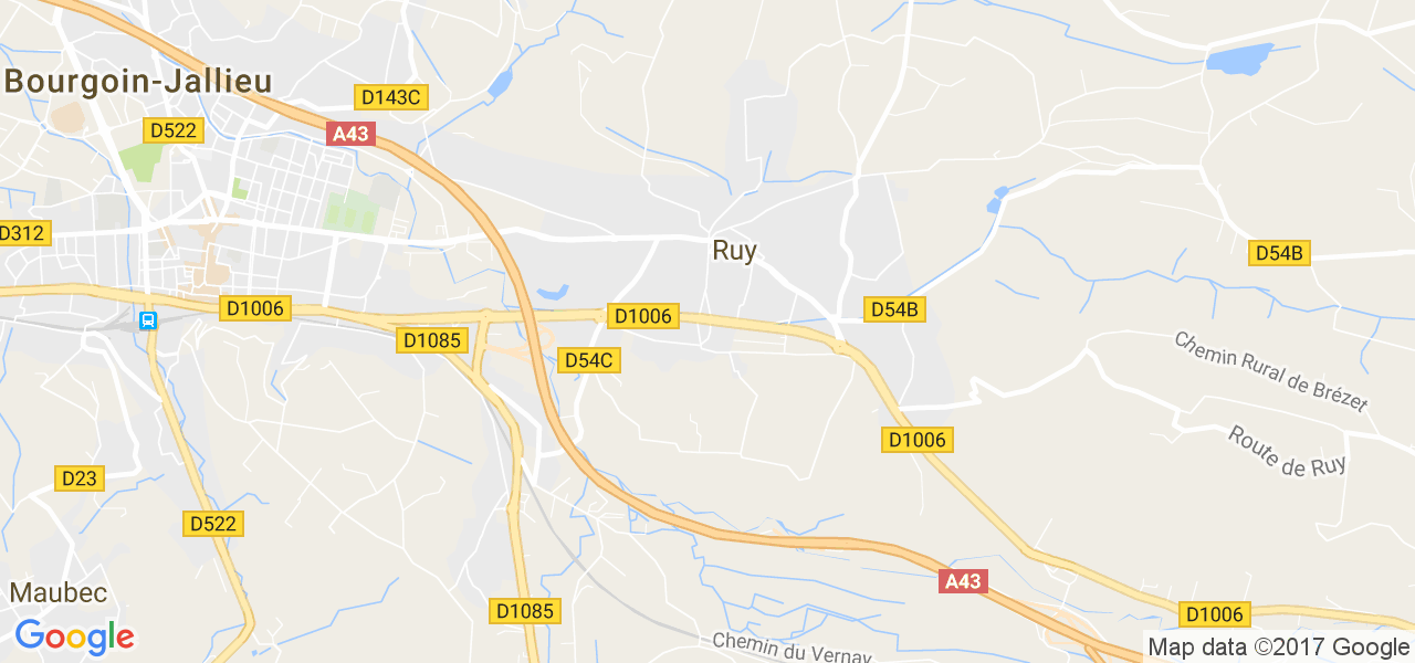 map de la ville de Ruy