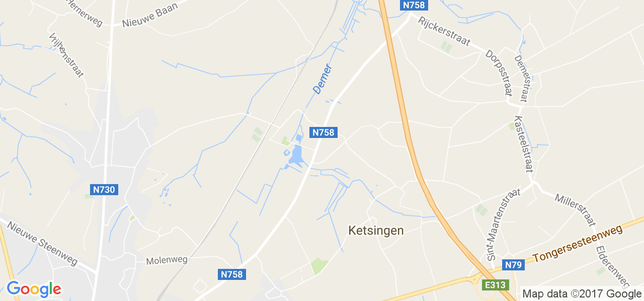 map de la ville de 's Herenelderen