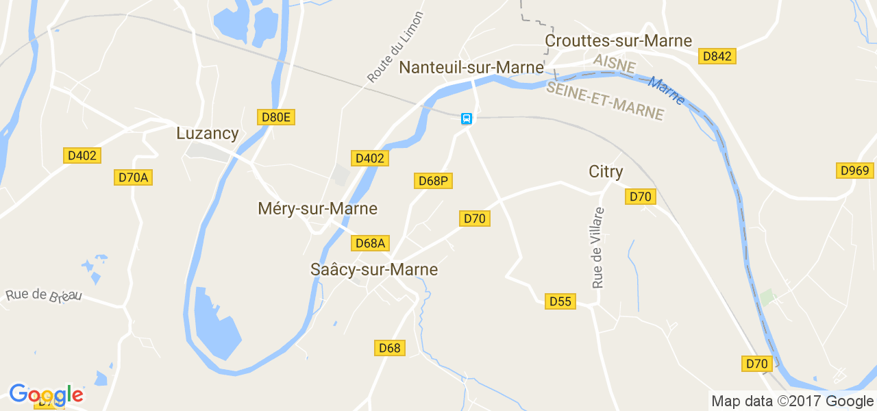 map de la ville de Saâcy-sur-Marne