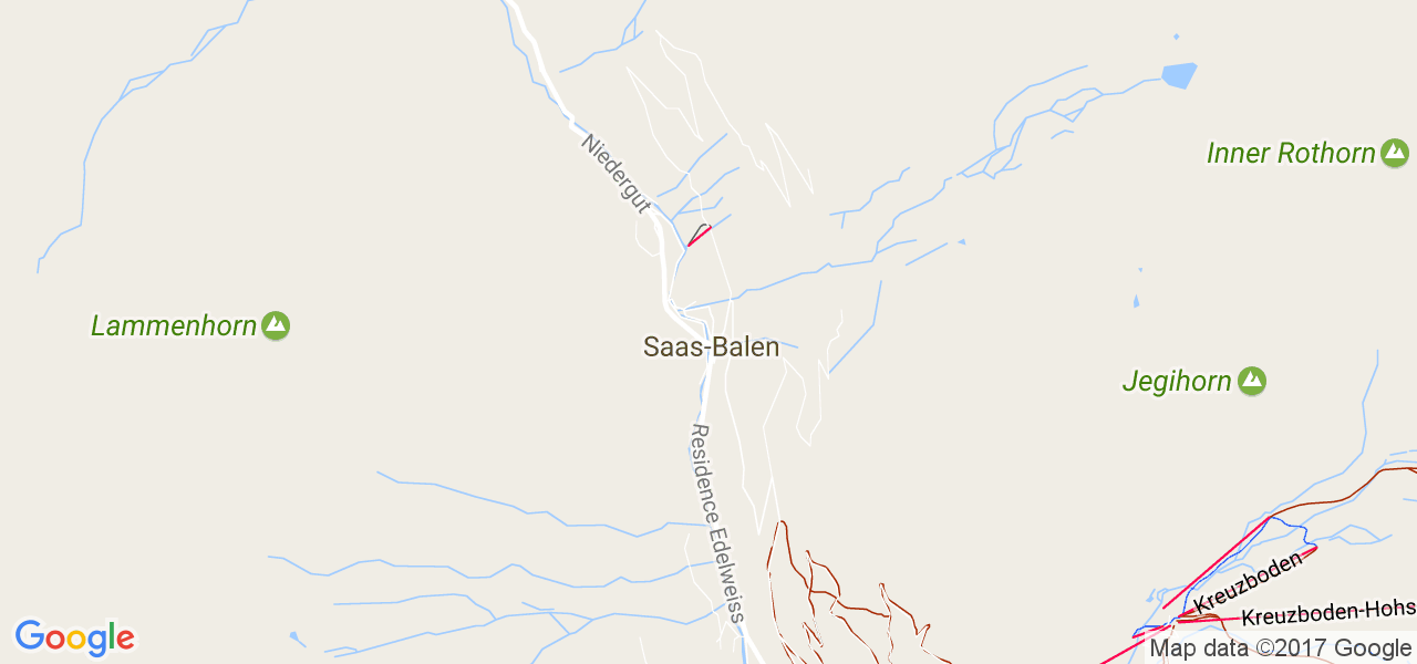 map de la ville de Saas-Balen