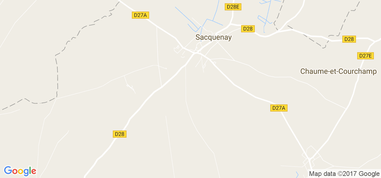 map de la ville de Sacquenay