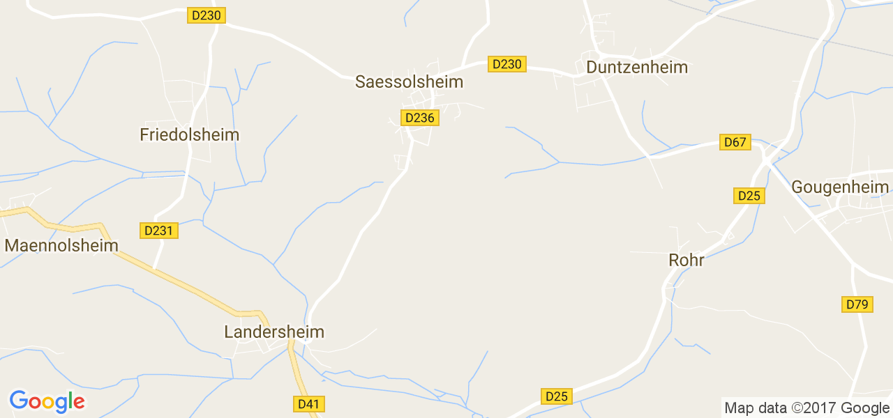 map de la ville de Saessolsheim